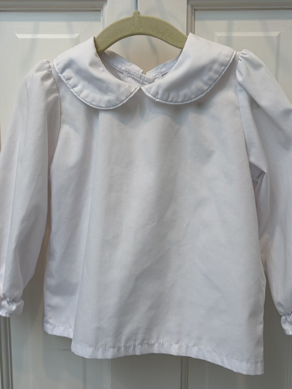 The Beaufort Bonnet Company 3T Peter Pan Collar Long Sleeve Blouse